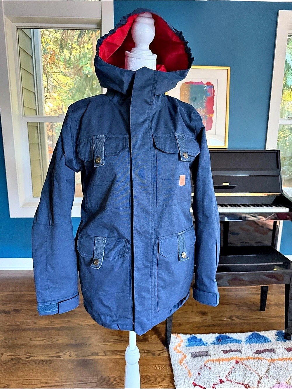 DC Squad Women's Ski Jacket Blue Kid’s Size Large